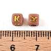 Plating Acrylic Beads OACR-N140-01B-K-3