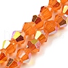 Baking Painted Transparent Glass Beads Strands GLAA-F029-TM6mm-04-1