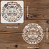 PET Hollow Out Drawing Painting Stencils DIY-WH0383-0042-2