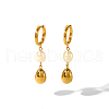 Stainless Steel & Freshwater Pearl Teardrop Hoop Earrings NL4895-1