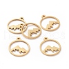 201 Stainless Steel Laser Cut Pendants STAS-S105-T901-2G-3