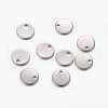 Tarnish Resistant 304 Stainless Steel Stamping Blank Tag Pendants STAS-Q056-2