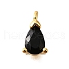Brass Micro Pave Cubic Zirconia Pendants KK-D356-08H-G-1