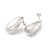 Brass Teardrop Stud Earrings for Women EJEW-Q024-08P-2