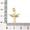 Brass Micro Pave Cubic Zirconia Pendants KK-B128-11G-03-3