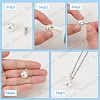 Beebeecraft 2Pcs 925 Sterling Silver Micro Pave Cubic Zirconia Peg Bails STER-BBC0007-30-6