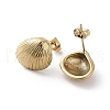 PVD Vacuum Plating 304 Stainless Steel Stud Earrings for Women EJEW-D095-15G-2