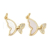 Brass Micro Pave Cubic Zirconia Pendants KK-U058-08G-02-1