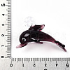 Handmade Silver Foil Lampwork Pendants LAMP-T023-15D-3