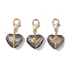 3Pcs Heart with Star Moon Sun Glass Pendant Decorations HJEW-JM03166-01-2