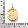 Brass Micro Pave Cubic Zirconia & Enamel Pendants KK-R222-08G-05-3