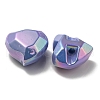 UV Plating Rainbow Iridescent Acrylic Beads OACR-P010-03H-3