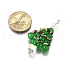 Cat Eye Beads Pendants PALLOY-TA00277-2