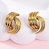 304 Stainless Steel Stud Earrings for Women EJEW-A125-75G-1