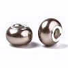 Imitation Pearl Style Resin European Beads RPDL-T003-001B-2