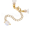 Synthetic Moonstone Round Beaded Bracelets for Women BJEW-JB11915-03-4