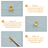 DICOSMETIC 500Pcs Brass End Bead Tips KK-DC0004-07-6