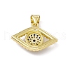 Rack Plating Brass Micro Pave Colorful Cubic Zirconia Pendants ZIRC-I061-13G-2