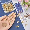 SUNNYCLUE 60Pcs 6 Colors Rack Plating Alloy Connector Charms FIND-SC0011-09B-3