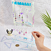 Laser Style Acrylic Earring Display Stands EDIS-WH0029-31-3