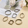 Alloy Open Back Bezel Big Pendants PALLOY-TA0001-26AB-5