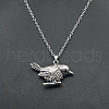 Alloy Rhinestone Pendant Necklaces QD9835-8-1