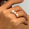 Simple Style Brass Pave Cubic Zirconia Open Rings IO7806-2