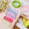 Gorgecraft 30Pcs 10 Colors Polyester Crochet Elastic Headbands OHAR-GF0001-33A-4