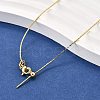 0.8MM Brass Cardano Chain Adjustable Slider Necklaces NJEW-M108-28G-1