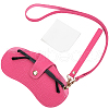 CREATCABIN 1 Set Portable Imitation Leather Eyeglass Cases AJEW-CN0002-45F-1