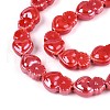 Handmade Porcelain Beads Strands PORC-I028-01D-3