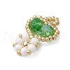 Seed Beads Beaded Charms PALLOY-MZ00312-4