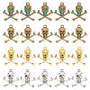   120Pcs 4 Colors Tibetan Style Alloy Pendants FIND-PH0022-99-1