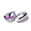 Faceted Teardrop Glass Pendants X-GLAA-O008-A21-3