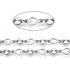 Tarnish Resistant 661 Stainless Steel Heart & Flat Round & Oval Link Chains CHS-T005-02P-2