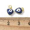 Brass Enamel Charms KK-S518-03F-G-3