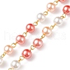 Handmade Glass Pearl Beaded Chain AJEW-JB01134-04-3