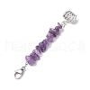 Halloween Pumpkin Alloy Pendant Decorations HJEW-JM02073-02-4