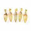 Natural Citrine Pendants G-N345-01B-1