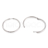 Tarnish Resistant 304 Stainless Steel Needle with 201 Stainless Steel Ring Huggie Hoop Earrings EJEW-L256-02E-P-2