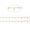 Brass Satellite Chains with Star Charms CHC-P009-05G-2