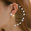 Alloy Imitation Pearl Stud Earrings FS-WG5D096-01-2
