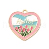 Alloy Enamel Pendants ENAM-E004-07G-1