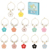 Alloy Enamel Wine Glass Charms AJEW-SC0002-13-1