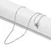 Brass Cable Chain Necklaces KK-P266-01P-2