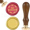 DIY Wood Wax Seal Stamp AJEW-WH0131-163-1