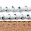 Handmade Evil Eye Lampwork Beads Strands LAMP-S069-01A-04-2