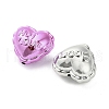 UV Plated Acrylic Heart Beads with Word Hot Love OACR-V005-03-2