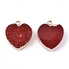 Druzy Resin Pendants RESI-S383-067B-2