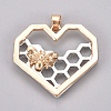 Alloy Pendants X-PALLOY-WH0068-28PG-1